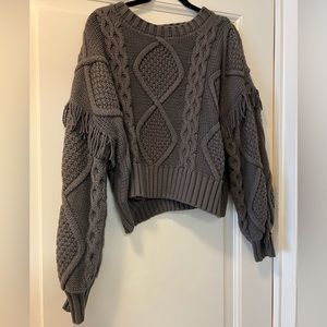 Line & Dot cable knit sweater